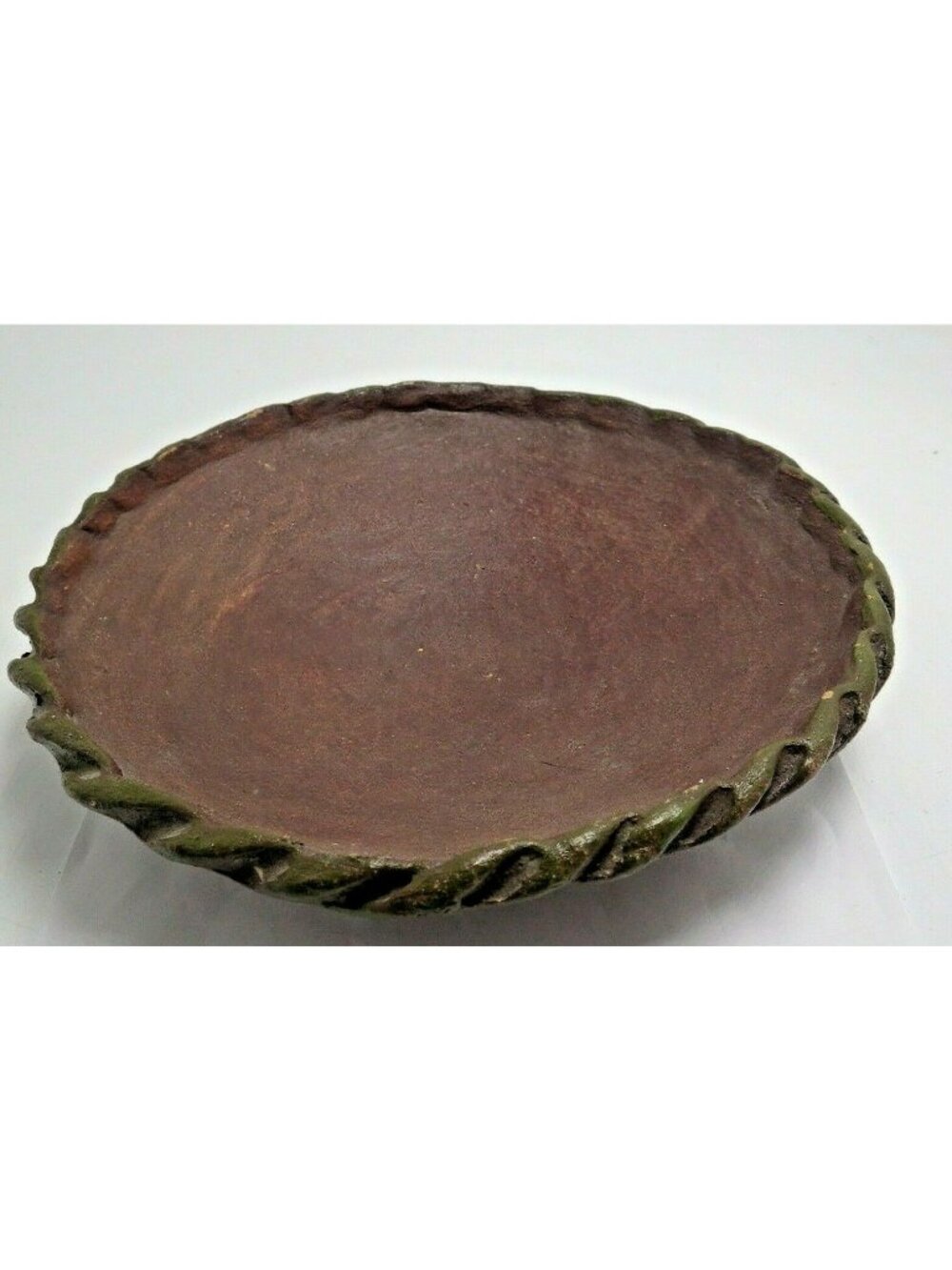 Handmade Ceramic Bowl Décor Brown textured bark like